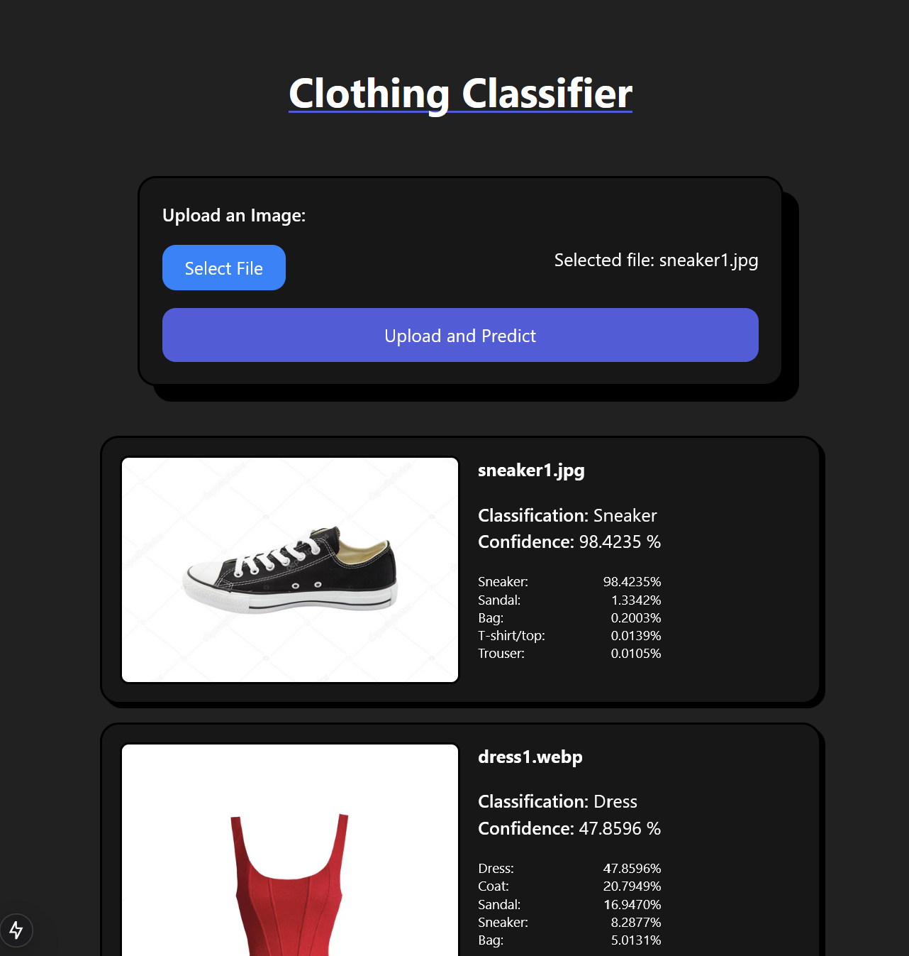 AI Clothing Classifier
