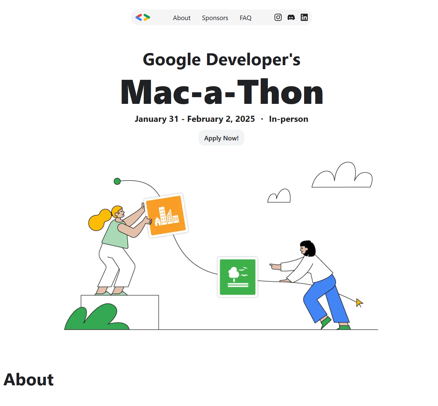 GDSC Mac-a-Thon Website